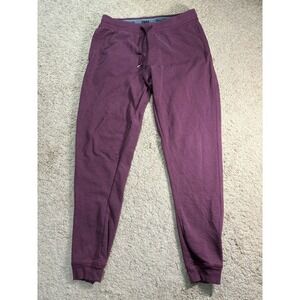 Weatherproof Vintage Joggers Women Medium Maroon Side Pockets